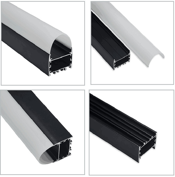 HL-A005B Aluminum Profile - Inner Width 29.96mm(1.17inch) - LED Strip Anodizing Extrusion Channel
